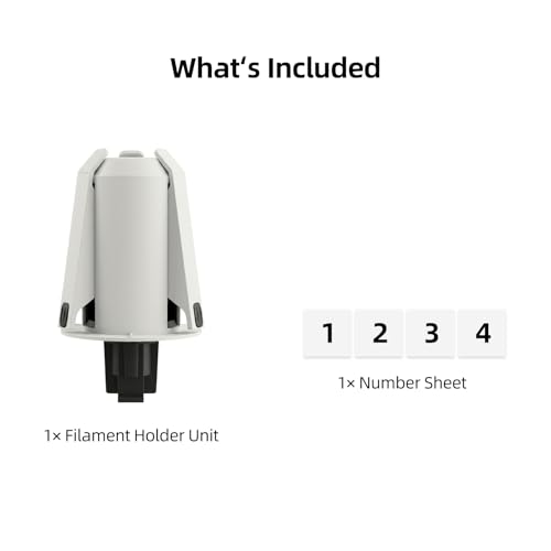 FYSETC Replacement Filament Holder for Snapmaker U1 3D Printing: Original Parts Spool with 4 Label Stickers Holder, Direct Feed, Easy Installation for 3D Printer Accessory