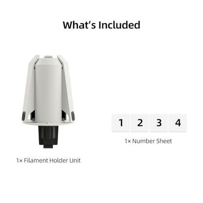 FYSETC Replacement Filament Holder for Snapmaker U1 3D Printing: Original Parts Spool with 4 Label Stickers Holder, Direct Feed, Easy Installation for 3D Printer Accessory