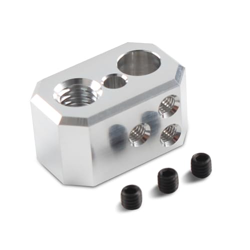 FYSETC 3D Printer Accessories - Prusa i3 MK4 Nextruder Heaterblock - Aluminium Block for the Hotend: High Temperature Heating Block Clone for MK4 MK3.9 XL Project Replacement Stock Extruder Part