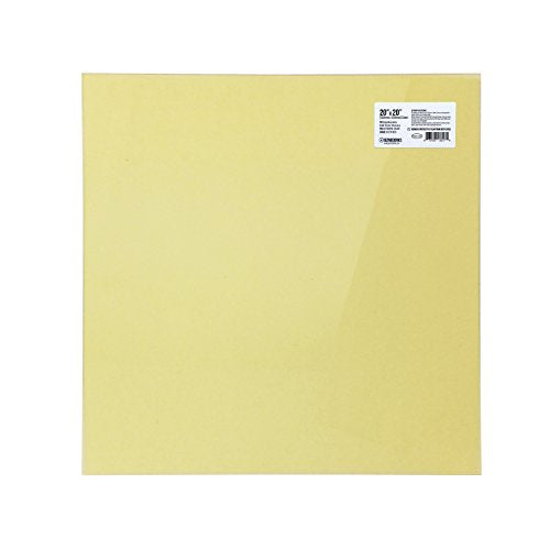Gizmo Dorks PEI Sheet 20" x 20" (508mm x 508mm) 1mm Thick 3D Printer Build Surface Ultem 1000, Made in The USA