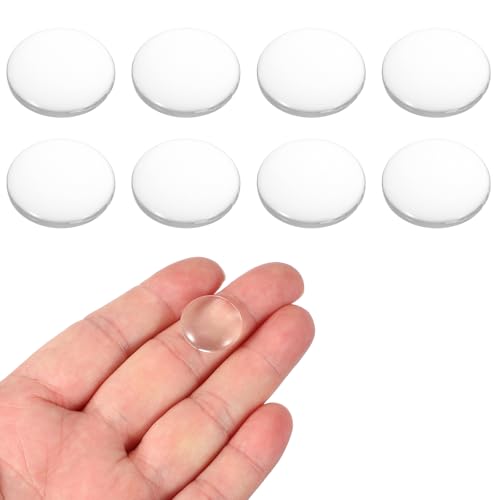 PATIKIL 8 Pack Convex Lens,18mm OD 28mm Focal Length Optical Lenses - size: 18mm OD x 4.9mm H x 28mm Focal L