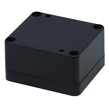 Junction Box, Zulkit Project Box IP65 Waterproof Outdoor Box ABS Plastic Electrical Boxes Electronic Enclosure Black 2.48 x 2.28 x 1.38 inch (63 x 58 x 35mm) - size: 2.48" x 2.28'' x 1.38''(Pack of 1)