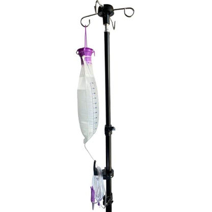 Portable IV Poles for Travel,IV Bag Pole Stand for Gravity Syringe,IV Pole,Feeding Tube Holder,Enteral Gastrostomy Telescopic Pole,NG Tube Supplies Accessories (43 Inchs with Hook) - size: 43 Inchs with Hook