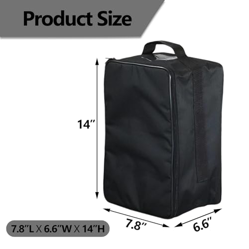Microscope Carrying Case with Front Pockets 7.8" L x 6.6" W x 14" H - Universal, Foldable, Waterproof & Lightweight