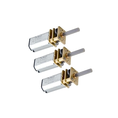 CHANCS Electric Micro N30 DC 5V 42RPM Gear Motor DC 6V 50RPM Electric Gearbox Reducer Motor for Robot DIY 3PCS - size: N30 DC 5-6V 42-50RPM, style: 3PCS