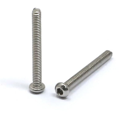 iexcell 100 Pcs M2 x 18mm Thread Pitch 0.4 mm Stainless Steel 304 Hex Socket Button Head Cap Screws Bolts Kit - size: M2 x 18mm
