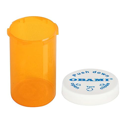 Plastic Medicine Pill Bottles with Child Resistant Caps - Push Down and Turn - Prescription Vial, Medicine Container, Pill Cases Dispenser Organizers (12pcs, 40 Dram) - size: 40 Dram