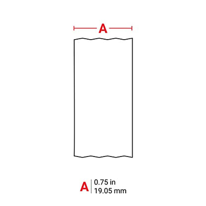 Brady Authentic (M21-750-488) Solvent-Resistant Lab Label for Lab, Barcode and Printed Circuit Board Labeling, Black on White- For M210, M210-LAB, M211, BMP21-PLUS and BMP21-LAB Printers, .75" W 21' L - size: .75"