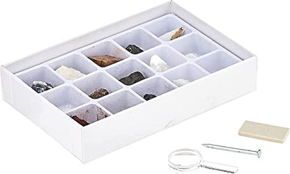 Toysmith Mineral Science Kit, 15 Specimens, STEM Geology Kit for Kids 5+ - style: Toy Mineral Science Kit