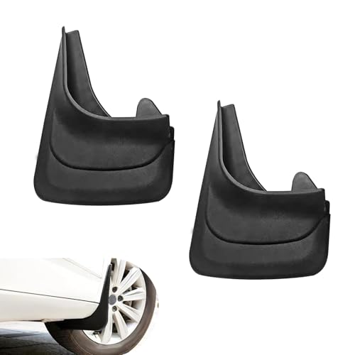 2 PCS Wheel Mud Flaps, PVC Front/Rear Side Tire Mud Guards, Universal Splash Guards Fender Accessories, for Most Cars, Trucks, SUVs (Black)