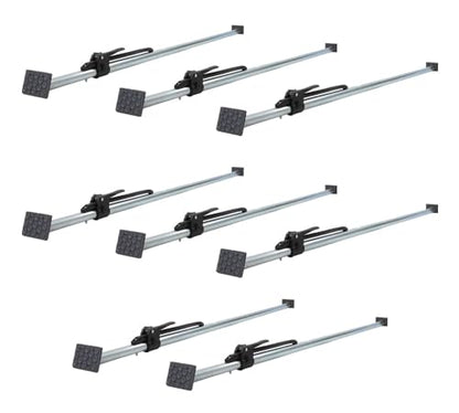 Mytee Products 8 Pack Heavy Duty Adjustable Load Lock Bar for Semi Trailers, Truck Box - 89.75"-104.5" Long Steel Ratcheting Cargo Load Bar Tie-Down Holder for Enclosed Truck & Vans with 2" - 4" Pads - size: 8 - Pack
