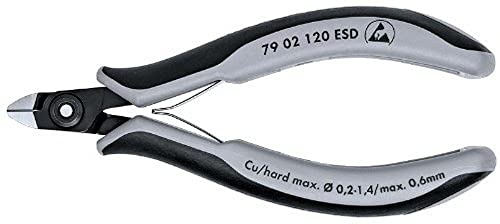 KNIPEX 79 02 120 ESD Precision Elec Diagonal Cutters Comfort Grip