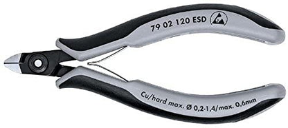 KNIPEX 79 02 120 ESD Precision Elec Diagonal Cutters Comfort Grip