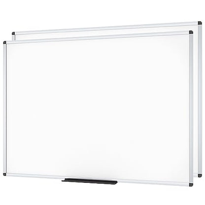 VIZ-PRO Magnetic Dry Erase White Board for Wall, 96 x 48 Inches, 2 Pack - size: 2 Pack 96 X 48 Inches