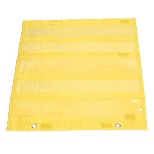 Pocket Chart,Mini Double Sided Pocket Charts for Teachers - color: Yellow
