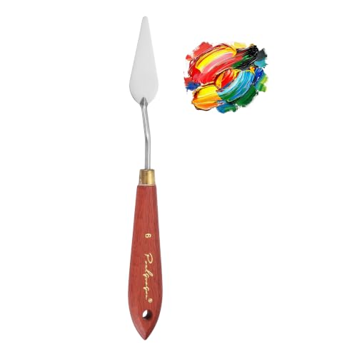 PATIKIL Palette Knife Painting, 8.2" Stainless Steel Spatula(Oblong) - size: 8.2" Long