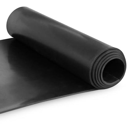 Exactly Rubber - Commercial Grade Silicone Sheet, 60A Durometer Silicone Mat, -80 to 450°F Temperature Resistant Rubber Mat, Rubber Sheet with 350% Elongation, Made in the USA, 1/16 x 12” x 36”, Black - color: Black, size: 1/16 x 12 x 36