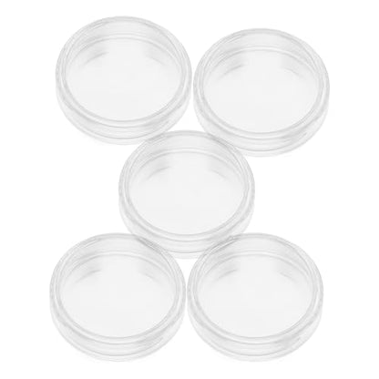 Baluue Glass Petri Dishes High Borosilicate Cell Culture Dishes 2.55 inch Clear Laboratory Supplies Set of 5 Stackable Petri Dish Glass for School Experiments Biology Microbiology Lab Analysis