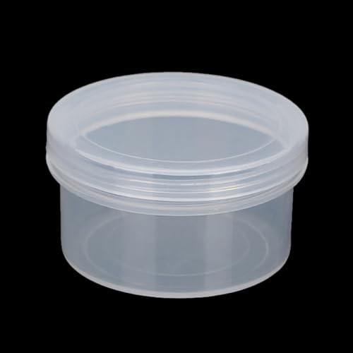 12 Pack 1.01 oz Round Plastic Containers (1.97 x H1.1 inch), Round Transparent Plastic Bead Jar with Lids for Beads, Coins, Safety Pins and Other Craft Jewelry - size: 30 ml (1.97" x 1.1")