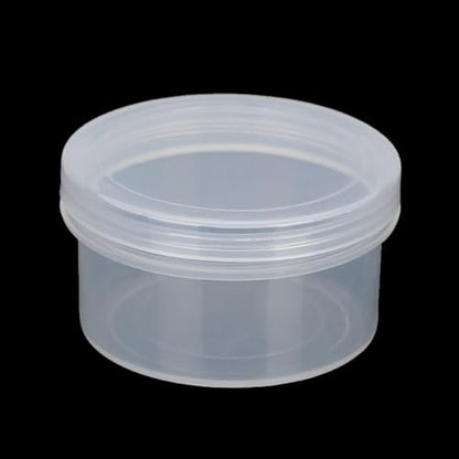 12 Pack 1.01 oz Round Plastic Containers (1.97 x H1.1 inch), Round Transparent Plastic Bead Jar with Lids for Beads, Coins, Safety Pins and Other Craft Jewelry - size: 30 ml (1.97" x 1.1")