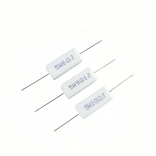 30 Values 60 Pieces Cement Resistor KIT 5W (0.01 Ohm - 100 Ohm) - style: 0.01 ohm-100 ohm 60PCS
