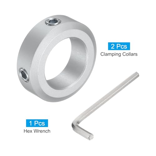 uxcell 32mm OD 10mm Thick Set Screw Shaft Collar for 20mm Shaft 2Pcs