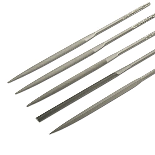 Crescent Nicholson 12 Piece Needle File Set with Handles | 37392 - size: 5-1/2", style: 0 Cut