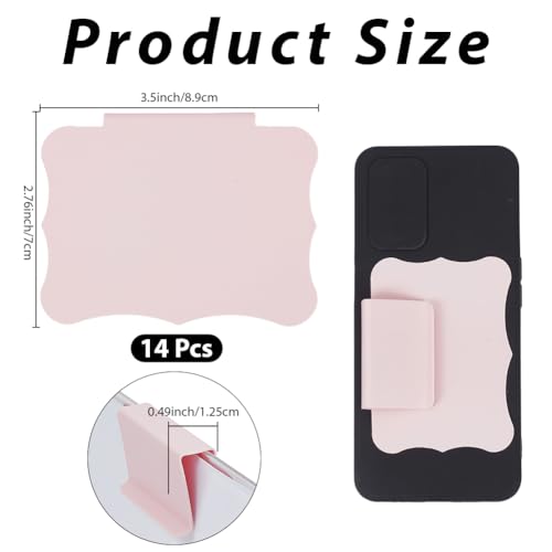 CRASPIRE 14Pcs Basket Labels Clip On for Storage Organization Bins Small Pink Blank Writable Erasable Removable PVC Kitchen Bin Label Tags 2.7x3.5In Classify Price Display Pantry Cube Box Supermarket