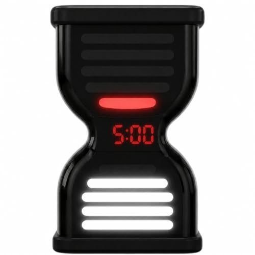Pomodoro Timer for Productivity, Visual Countdown with Light Flow, Flip Timer 25/5 min, Custom Countdown Count-up, USB-C Rechargeable, Silent Study for Kids Students ADHD Gift Work Classroom Office - color: Black