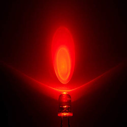 CHANZON 20 pcs Pre-Wired 5mm Red LED Diode Lights (DC 12V) - color: C) Red (20pcs)
