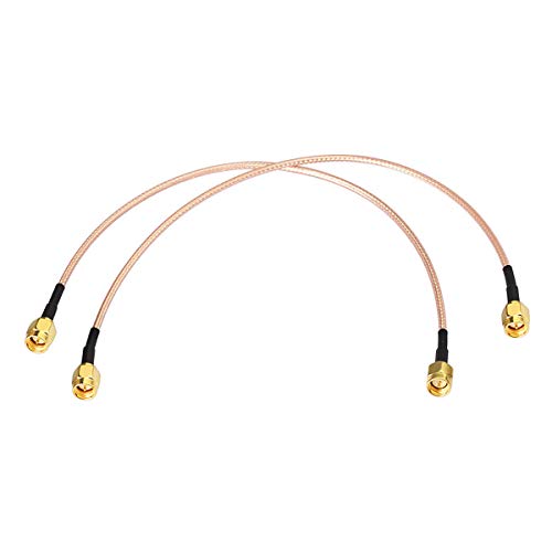 BINGFU SMA Male to SMA Male RG316 Coaxial Jumper Cable 30cm 12 inch (2-Pack) for LNA Low Noise RTL SDR Dongle ADS-B Receiver VNA Vector Network Analyzer Antenna SWR Meter Spectrum Analyzer - color: 12 inch / 30cm