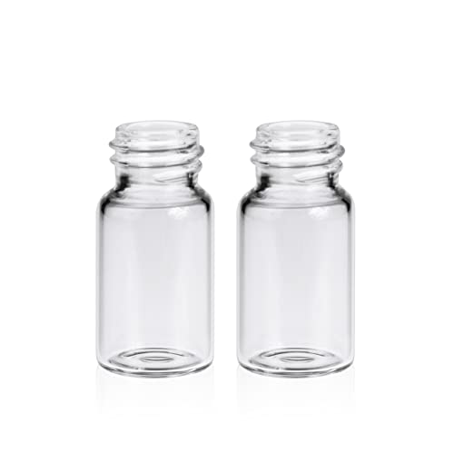 ALWSCI 100PCS 3ML Clear Tiny Glass Vials with Screw Caps - color: Clear Glass Sample Vial, size: 3ML 16*33MM