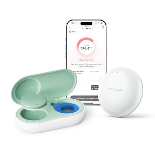 Momcozy Smart Baby Thermometer for Family with CozyLink Signal Booster - size: Thermometer Kit