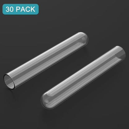 StonyLab Borosilicate Glass Round Bottom Test Tubes, 15mm OD X 100mm Length (Pack of 30) - style: 30 Pack