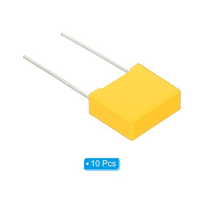 PATIKIL Safety Capacitors, 10 Pack 0.0022uF AC 310V 10mm Pin Pitch 13x11x5mm Polypropylene Film Capacitor Assortment Kit for DIY Electronic Products - style: 0.0022 uF
