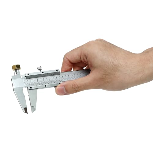 HFS Inch & Metric Vernier Caliper, 0-6Inch/0-150mm Measuring Tool - size: 0-6"/0-150mm carbon steel