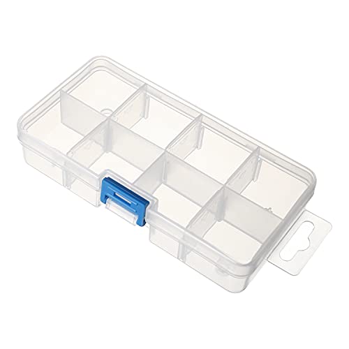 Utoolmart Tool Box Tools Organizer, Plastic Hardware Box Storage for Hardware, Screws, Bolts, Nuts, Nails, Beads, Jewelry Translucent 2 Pcs - size: G140 Part box 2pcs