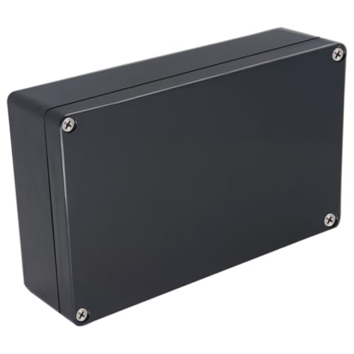 Project Box IP65 Waterproof Junction Box ABS Plastic Electrical Boxes DIY Electronic Project Case Power Enclosure 7.87x4.72x2.2 inch (200 x 120 x56 mm) - color: Black, size: 7.87"x4.72"x2.2"