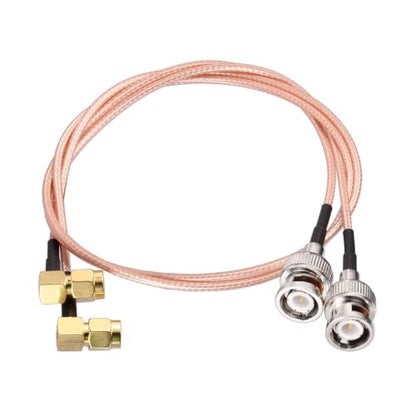 Superbat 20inch SMA Male to BNC Male Adapter RG316 Coaxial Cable 2-Pack - color: BNC to SMA single elbow