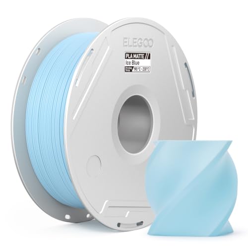 ELEGOO Matte PLA 3D Printer Filament 1.75mm Ice Blue 1kg - color: Pla Matte Ice Blue