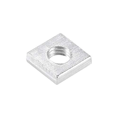 uxcell Square Nuts, M6x11mmx3mm Zinc-Plated Metric Coarse Thread Assortment Kit, 25 Pcs - size: M6x11mmx3mm