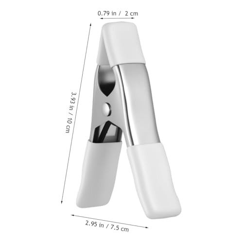 Generic 4PCS White Spring Clamps, 4'' Backdrop Clips with Steel Spring for Strong Grip, Hold Backdrops, Wood, Fabric & Crafts – for Photography Studio, Woodworking, Home Decor, 3.93×2.95×0.79 in"