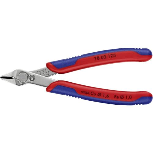Knipex 78 03 125 "Super-Knips" 4,92" Electronics Cutter - color: Multi Color, style: Stopper included