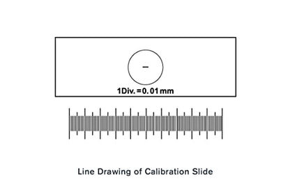 Celestron Microscope Calibration Slide for Measuring Specimens
