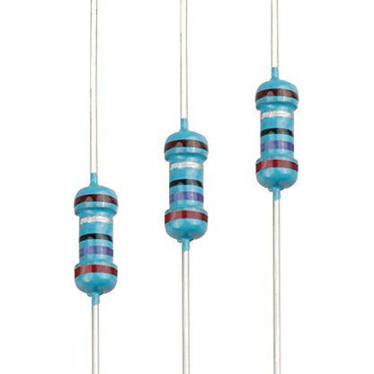 100pcs 2.7 ohm Resistor 1/4w (0.25 Watt) ±1% Tolerance Metal Film Fixed Resistor, Multiple Values of Resistance Optional - size: [E6P001] 2.7 ohm