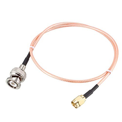 uxcell RG316 Coaxial Cable with BNC Male to SMA Male Connectors 50 Ohm 1.5' - size: 1.5 Feet