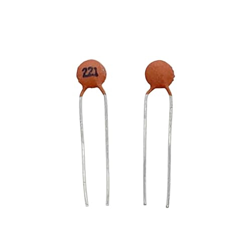 100pcs 220pF Ceramic Disc Capacitor, 221 0.22nF DIP Component - style: 100pcs 220pf 0.22nf