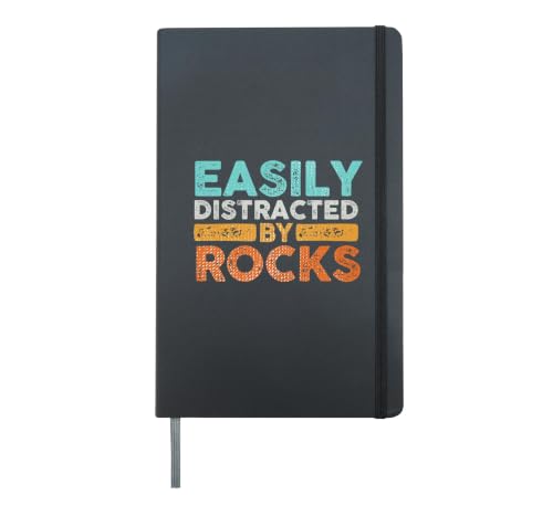 Funny Geologist Gift Idea Scientist Geology Hardcover Journal, Black