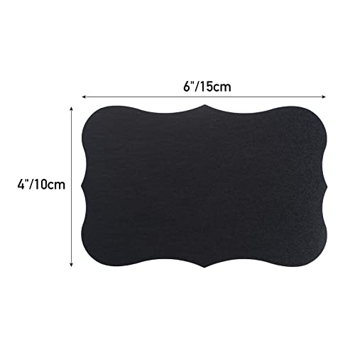 ONUPGO Large Chalkboard Labels (48 Pack), 4 x 6 Reusable Blackboard Stickers Waterproof Chalkboard Sticker for Jars, Parties Decoration, Craft Rooms, Weddings, Storage, Organize Your Home & Kitchen - size: 4" x 6", style: 48 Pack Wavy Shape