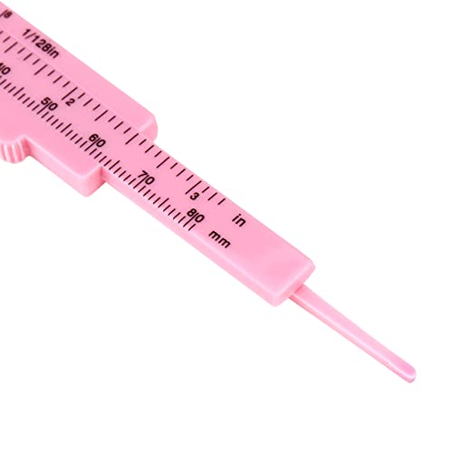 10PCS Mini Plastic Vernier Caliper Double Scale Sliding Gauge